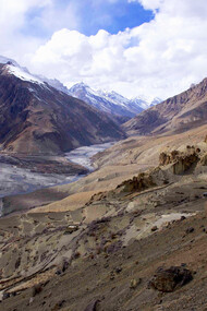 Confluence of Pin and Spiti rivers, accessible from Kaza or Kibber @ Shrishtee Bajpai