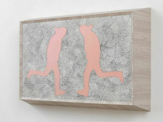 Richard Artschwager, Running Man (double pink), 2013 © Richard Artschwager. Courtesy Gagosian Gallery. Photography by Robert McKeever