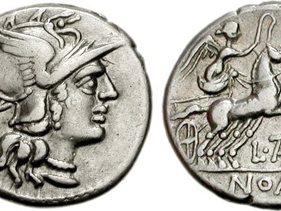 Effigie di Atilia su un Denarius