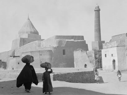 La mezquita de Al Nuri en los años veinte del siglo XX
