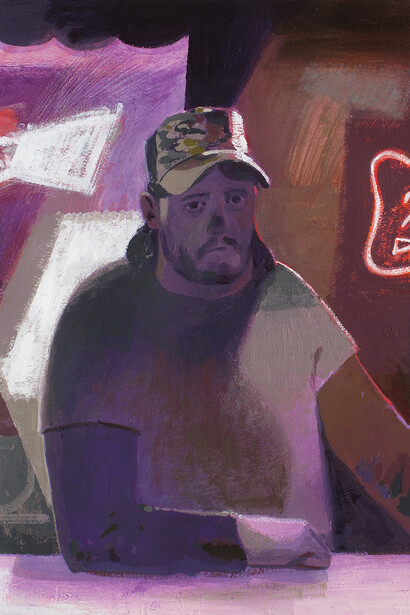 American Legion II, Flashe and acrylic on canvas, 20 x 16”, 2020

