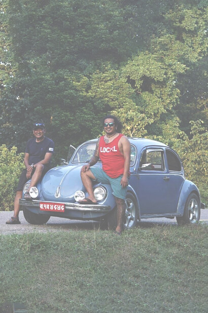 Wangda Sherpa fixing ropes at Everest Base Camp