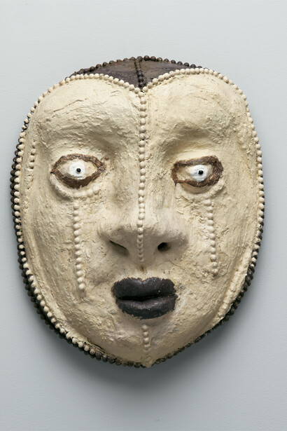 Somalia, c. 1985–1999; concrete, paint, mixed media; 20 x 17 1/2 x 8 1/2 in.
John Michael Kohler Arts Center Collection
