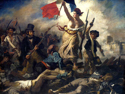 Eugène Delacroix, La Libertad guiando al pueblo, 1830