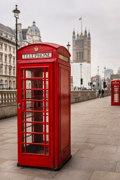 Casetas telefónica en Londres, Reino Unido