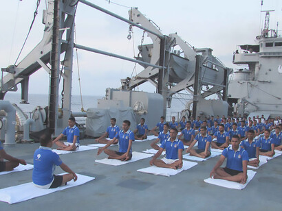 International Day of Yoga 2016 - Indian Navy, 21 June 2016