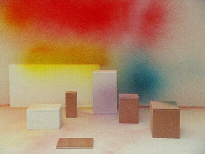 Isabelle Cornaro, Projections, 2009 (film still), 16mm film transferred to digital, 2 minutes 10 seconds,
colour, mute. Courtesy the artist and Galleries Balice Hertling, Francesca Pia, Hannah Hoffman