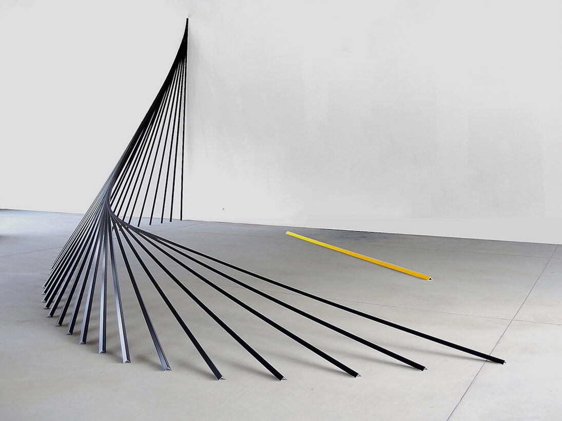 Jonathan Vivacqua, General perimeters upstand trims aluminum, Armstrong, 2015, 3..00 x 500 x 4.00 m. Courtesy of The Flat