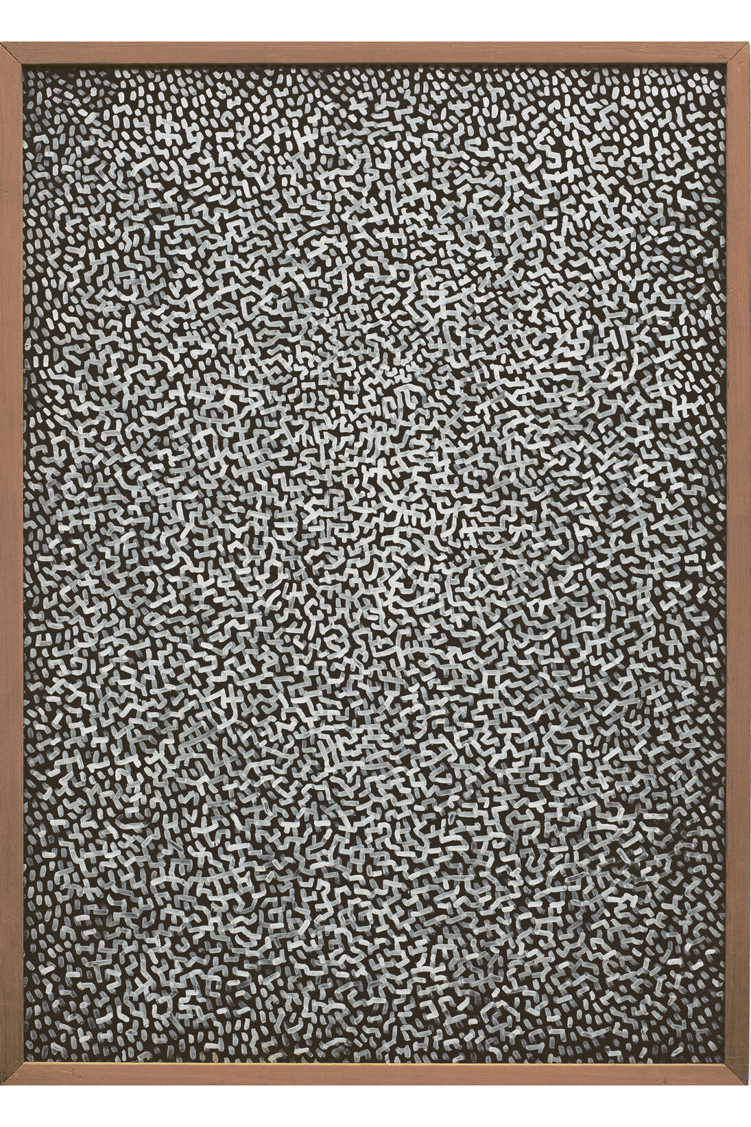 Roman Opalka, Etude sur le mouvement, 1959-1960, Tempera and ink on paper, 34 7/8 x 25 x 1 inches (88.6 x 63.5 x 2.6 cm). Photo Credit: Vincent Lespinasse