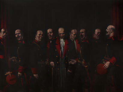Ken Currie, Officers of the Great War, 2014, oil on canvas