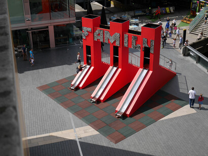 Sean Griffiths, Slide Gate, 2014, Courtesy Ambika P3, 2015