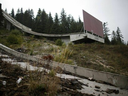Instalações olímpicas em ruinas: Sarajevo