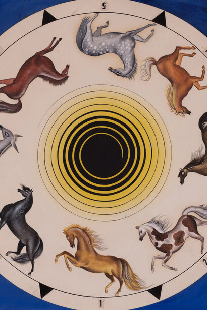 Leonora Carrington, Rueda de los caballos (preliminary drawing) (detail), 1954. Courtesy of Lehmann Maupin