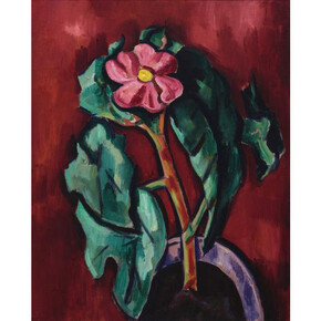 Marsden Hartley (1877-1943), Flowering Plant, c. 1928-29, oil on canvas, 24 x 19 1/2 inches