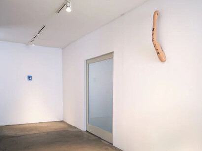 Fiona Banner aka The Vanity Press, Time, the anti-hero, exhibition view. Courtesy of 1301PE