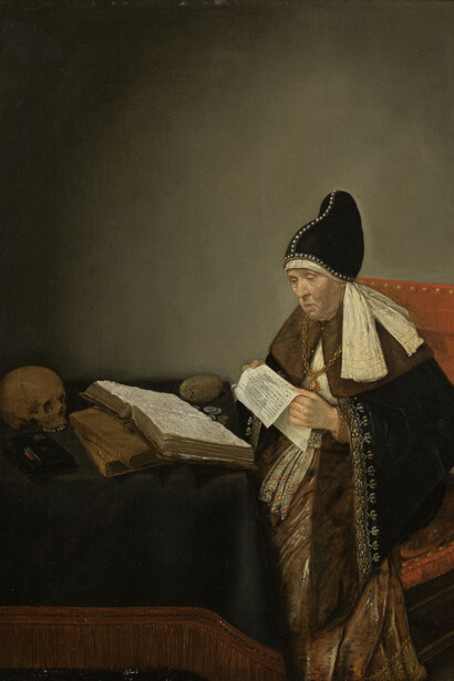 Monogrammist I.S. Der rätselhafte zeitgenosse von Rembrandt, kunstwerk in der ausstellung (detail). Mit freundlicher genehmigung der Serlachius-Museen