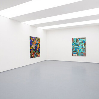 Csaba Nemes, Painting as shelter, exhibition view. Courtesy of acb Gallery 