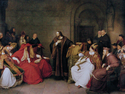 «Johann Hus en el concilio de Constanza» (1841) Karl Friedrich Lessing
