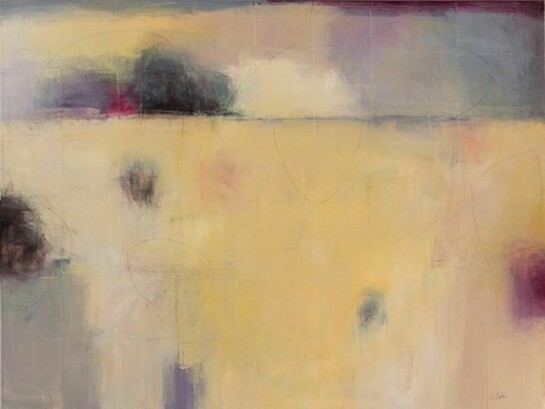 Carolyn Cole, Yellow Cream, acrylic on canvas, 92 cm x 122 cm