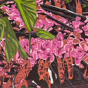 Jean Gumpper, Redbud (detail). Courtesy of William Havu Gallery