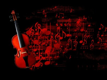La música que desprende el violín