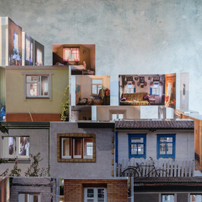 Zhanna Kadyrova, "Mia casa, mia fortezza", Exhibition view. Courtesy of Galleria Continua