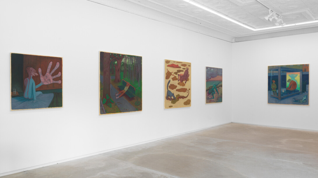 Clayton Schiff, Puddle Drinkers, 2023, installation view, photo by Matt Grubb. Courtesy of the artist and 56 Henry
