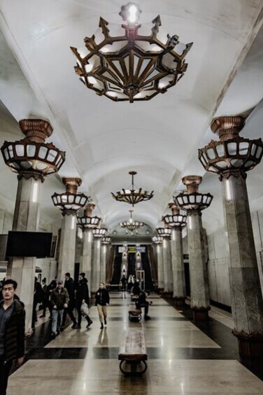 An intricately crafted subway passage showcasing cultural elegance, situated in Tashkent, Uzbekistan