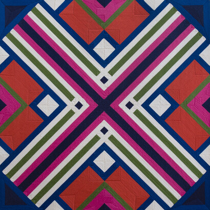 Eduardo Terrazas, Possibilities of a Structure: Diagonals 1.3.11, 1975-2015, Wool yarn on wooden board covered with Campeche wax, 35 1/2 x 35 1/2 in. / 90 x 90 cm © Eduardo Terrazas, courtesy Timothy Taylor, London