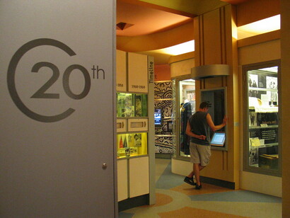 Immigration in the 20th Century, exhibition view. Courtesy of Migration Museum