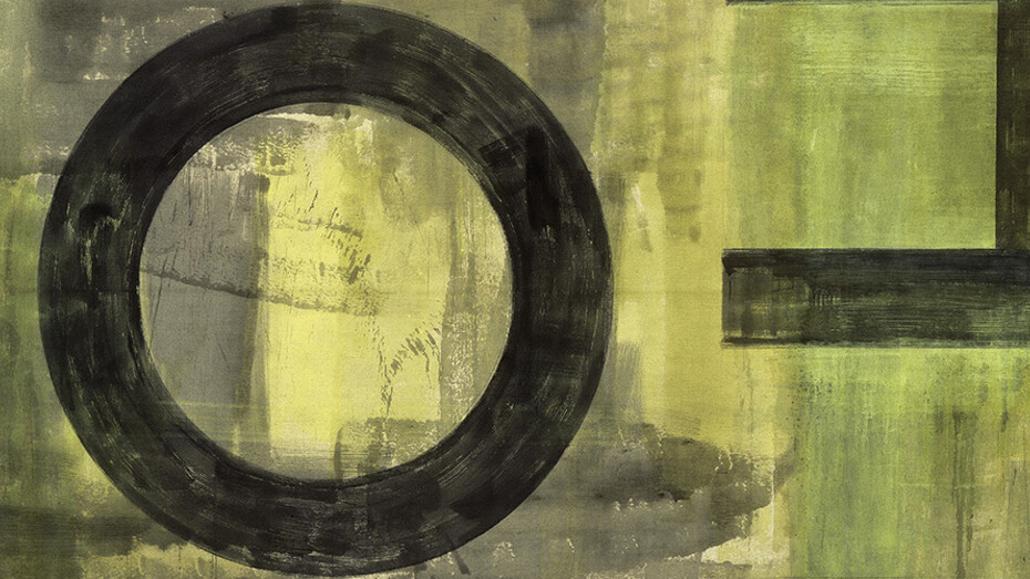 Helmut Federle, Sem título, 1990. Dispersão sobre tela. 280 x 420 cm Sammlung: ZKM | Zentrum für Kunst und Medien, Karlsruhe. © Pro Litteris and Helmut Federle Foto © Gerhard Jurkovic