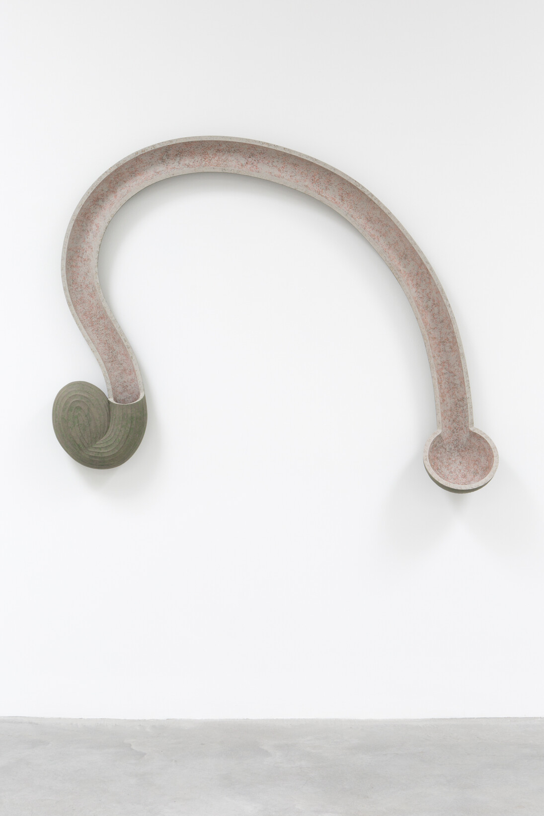 Martin Puryear, Shell Game, 2014, Tulip poplar, milk paint, 56 1/4 x 72 x 9 1/2 inches, 143 x 183 x 24 cm. ©Martin Puryear, Courtesy Matthew Marks Gallery