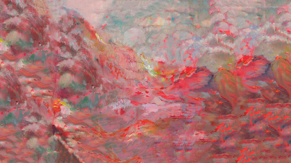 James David Lee, I always knew it was you out there, painting in exhibition. Courtesy of Bass and Reiner Gallery