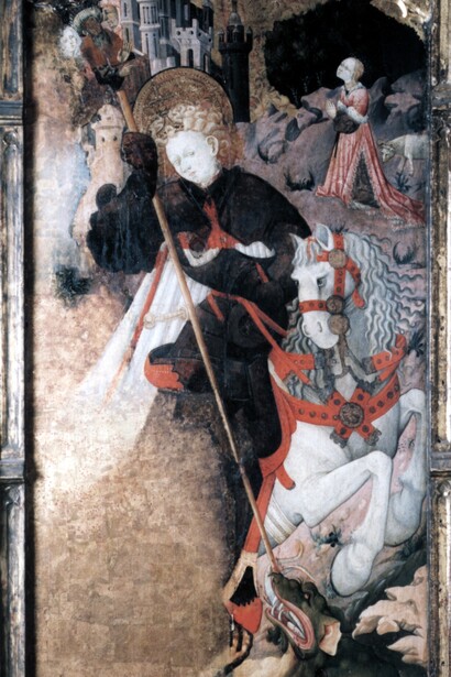 Fragmento del tríptico en la ermita de San Jorge del Puig, Valencia