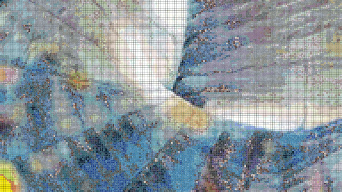 Simone Ferrero, Cosmic Rift, 206x120, 2 cm, 2023