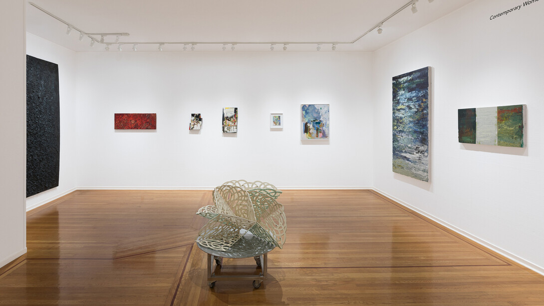 Various artists, Contemporary women of abstraction, exhibition view. Courtesy of Paul Thiebaud Gallery