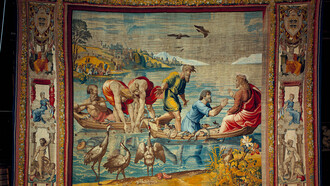 Los tapices de Rafael: «La pesca milagrosa»