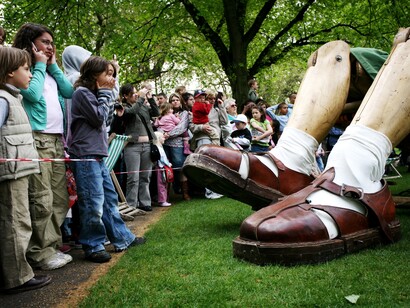 Limerick, Irlanda. Evento cultural al aire libre
