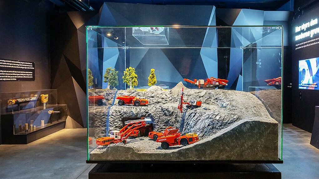 The mine, exhibition view. Courtesy of Tekniska Museet