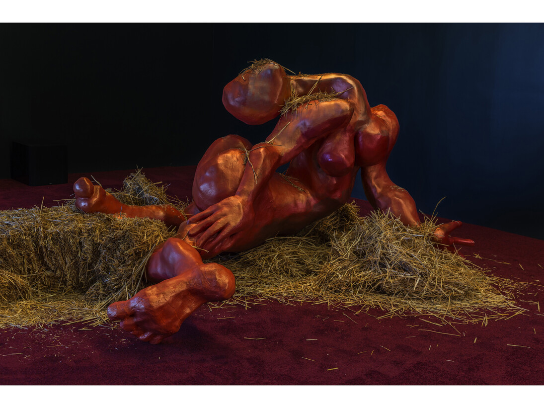 Installation view of Lizzie Fitch/Ryan Trecartin at Regen Projects, Los Angeles. Photo: Fredrik Nilsen. Courtesy Regen Projects, Los Angeles.