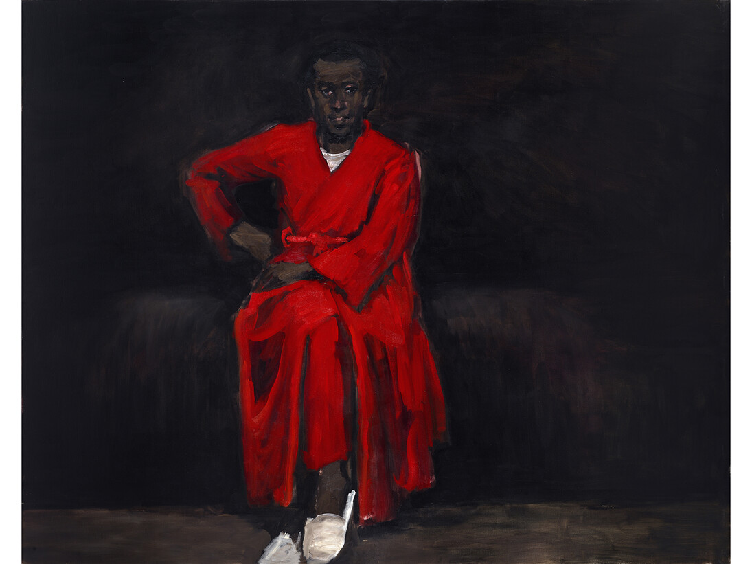Lynette Yiadom-Boakye, Any Number of Preoccupations, 2010, Oil on canvas, 164 x 204 cm, Private Collection, Canada, Courtesy of Corvi-Mora, London and Jack Shainman Gallery, New York