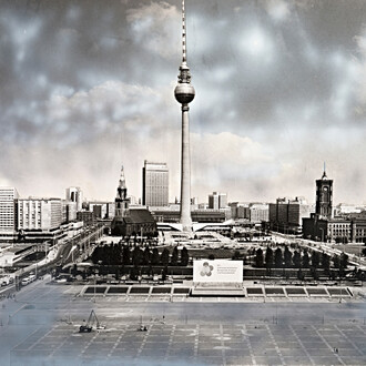 Architektur der Sechziger, Dieter Urbach, Panorama Zentrum Ost Berlin, Detail