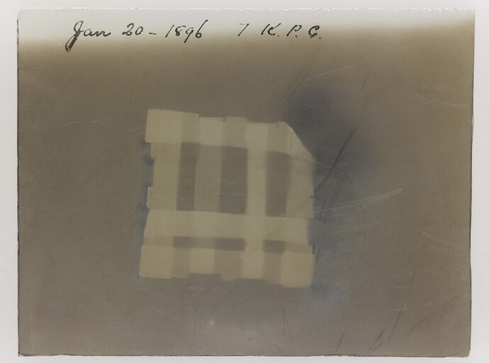 Glass Plate X-Ray Negative, 1896, Sir William Crookes © Science Museum / SSPL