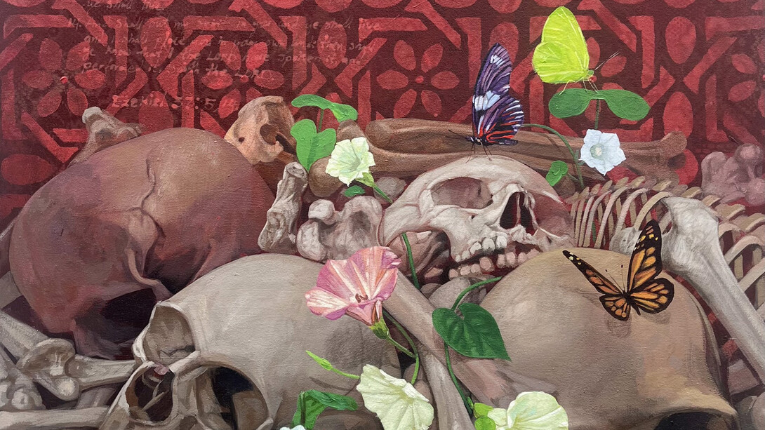 Ifeoluwa Alade, Light in the darkness (IV) (detail), 2024. Courtesy of Abend Gallery