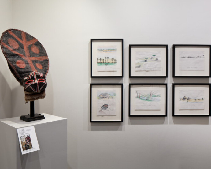 José Bedia Fieldwork, Exhibition view. Courtesy of NSU Art Museum