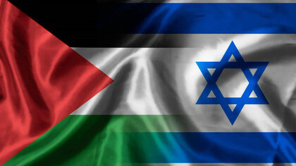 Palestinian and Israeli flag