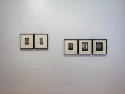 Pierre Molinier, Pierre Molinier on display, exhibition view. Courtesy of Galerie Christophe Gaillard 