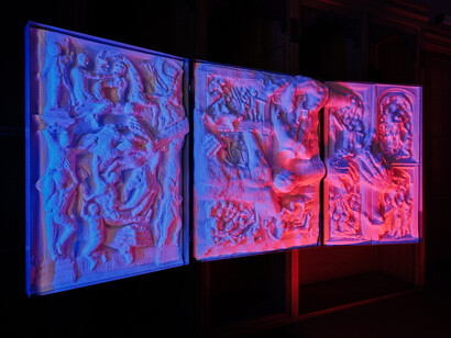 Eva L’Hoest, inkstand – fragments of intent, exhibition view. Courtesy of Galerie Eric Mouchet 