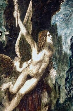 "Prometeo (Variante)", óleo sobre lienzo, Gustave Moreau, 1870