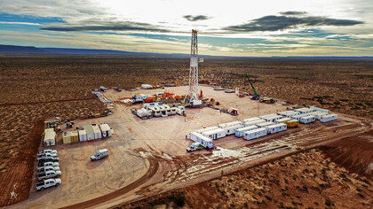 Yacimiento petrolífero Vaca Muerta, provincia de Neuquén, Argentina